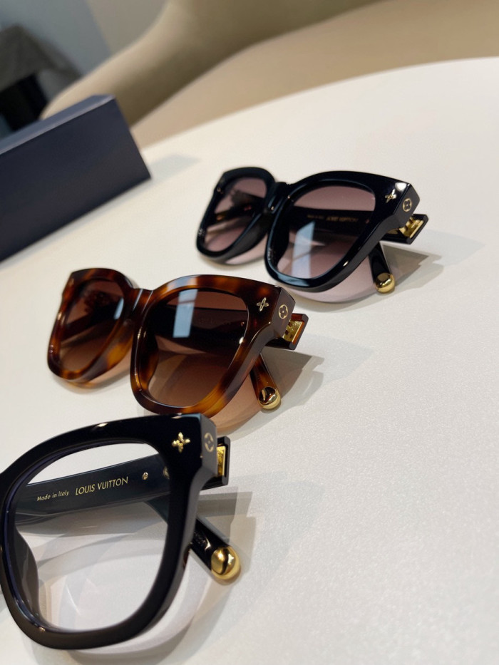 NIGO Louis Vuitton Eyeglasses Monogrammed Acetate Metal Irregular Shape Sunglasses Glasses #nigo98563