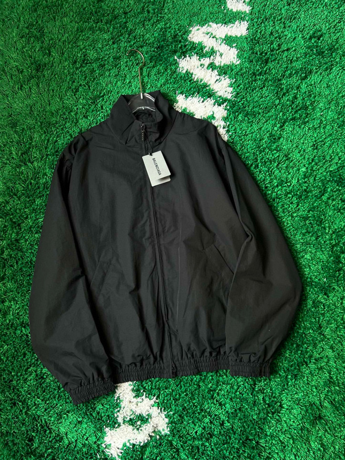 NIGO Balenciaga Men's And Women's Spring And Autumn Models Flame Letters Printing Solid Color High Collar Zipper Long Sleeve Jacket #nigo98574