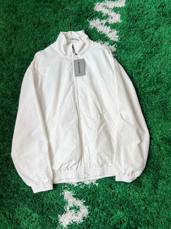 NIGO Balenciaga Men's And Women's Spring And Autumn Models Flame Letters Printing Solid Color High Collar Zipper Long Sleeve Jacket #nigo98574