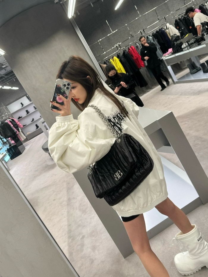 NIGO Balenciaga Men's And Women's Spring And Autumn Models Flame Letters Printing Solid Color High Collar Zipper Long Sleeve Jacket #nigo98574