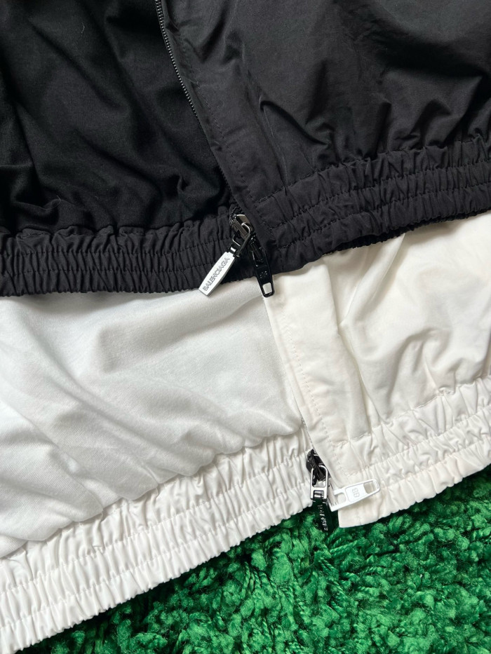 NIGO Balenciaga Men's And Women's Spring And Autumn Models Flame Letters Printing Solid Color High Collar Zipper Long Sleeve Jacket #nigo98574