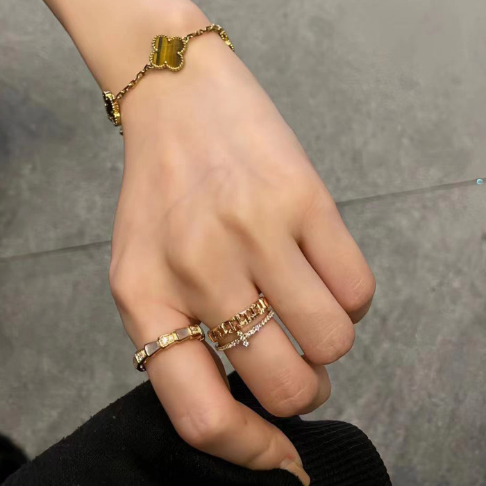 NIGO Tiffany & Co. Men's Women's Fashion Luxury Temperament Accessories Full Diamond Sterling Silver Ring Jewelry Ngvp  #nigo7926