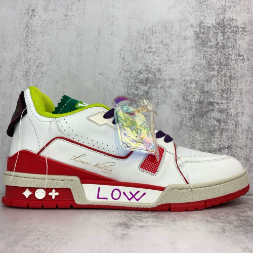 NIGO  Louis Vuitton Men's Fashion Monogram Embossed Flat Comfort Toe Slippers Casual Sneakers #nigo98583
