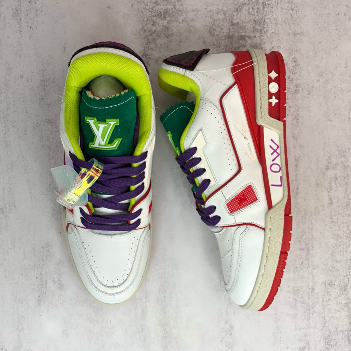 NIGO  Louis Vuitton Men's Fashion Monogram Embossed Flat Comfort Toe Slippers Casual Sneakers #nigo98583