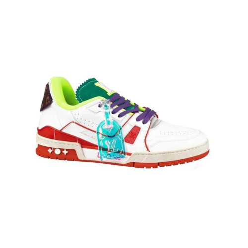 NIGO  Louis Vuitton Men's Fashion Monogram Embossed Flat Comfort Toe Slippers Casual Sneakers #nigo98583