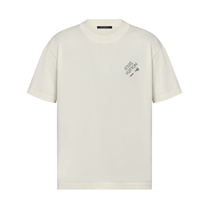 NIGO Louis Vuitton Men's Summer Embroidered Logo Round Neck Cotton Short Sleeve T-Shirt #nigo98647