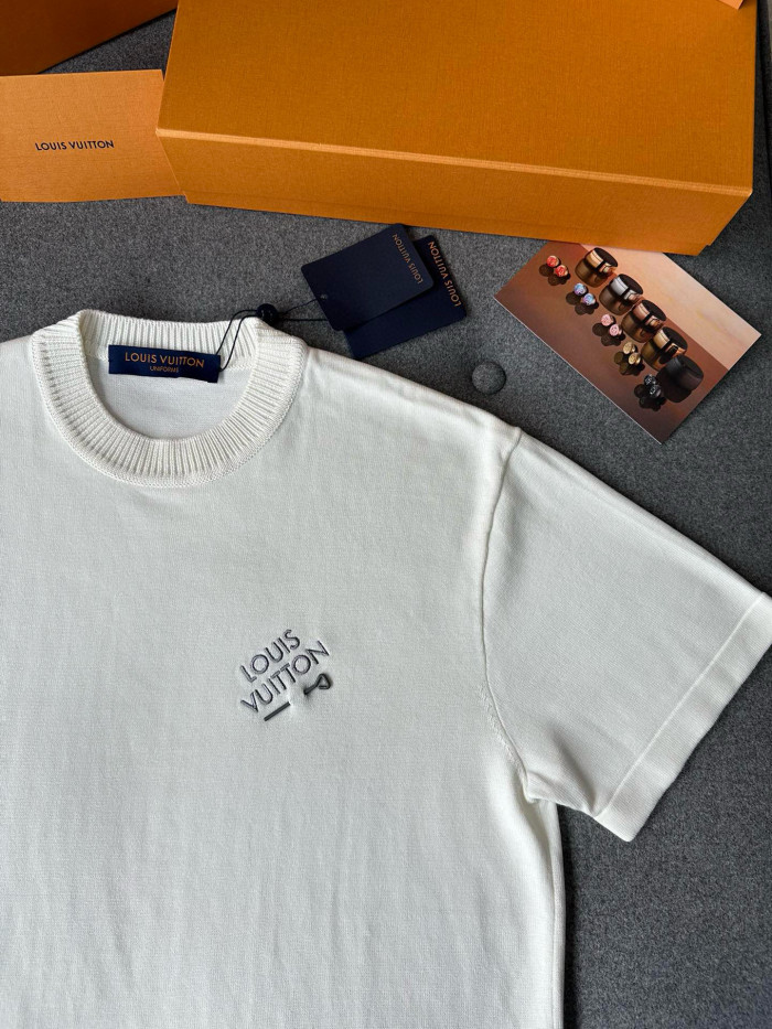 NIGO Louis Vuitton Men's Summer Embroidered Logo Round Neck Cotton Short Sleeve T-Shirt #nigo98647
