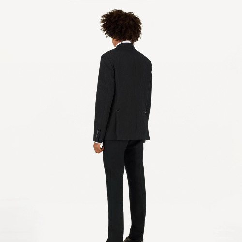 NIGO Louis Vuitton Men's Spring And Autumn Embossed Monogram Double Breasted Lapel Long sleeved Black Blazer Jacket #nigo98638