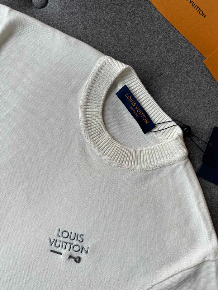 NIGO Louis Vuitton Men's Summer Embroidered Logo Round Neck Cotton Short Sleeve T-Shirt #nigo98647