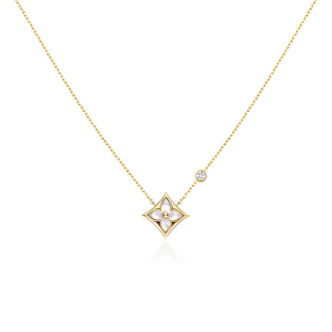 NIGO Louis Vuitton LV Color Blossom BB Floral Pendant Collarbone Chain Necklace Jewelry #nigo98659