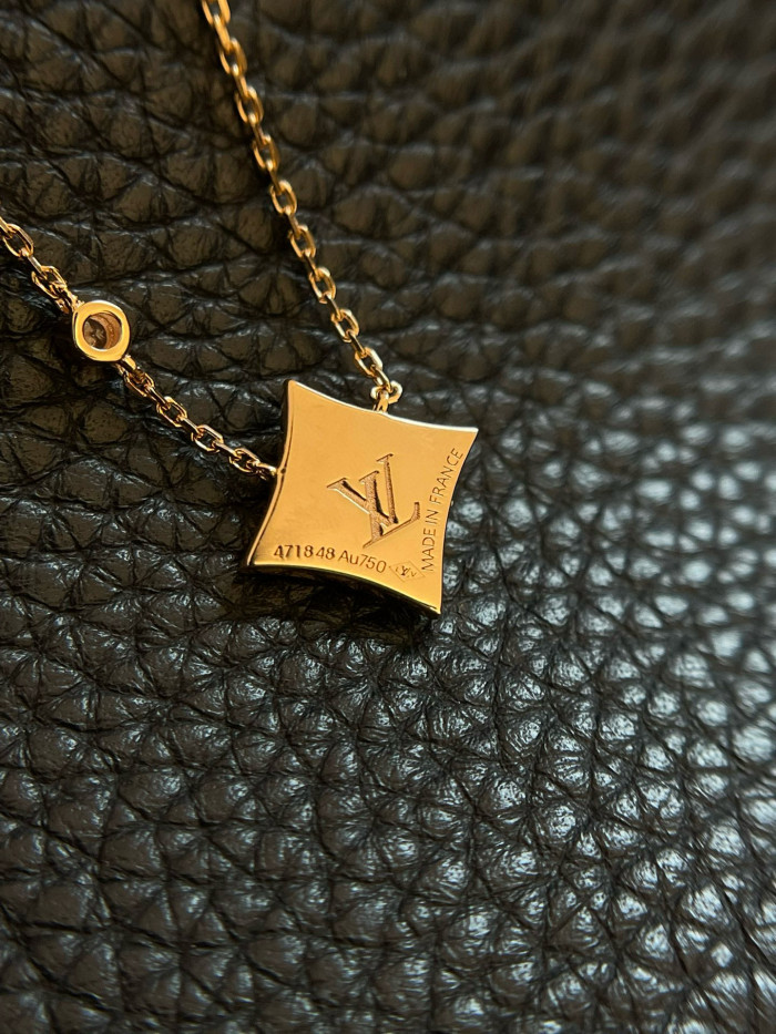NIGO Louis Vuitton LV Color Blossom BB Floral Pendant Collarbone Chain Necklace Jewelry #nigo98659