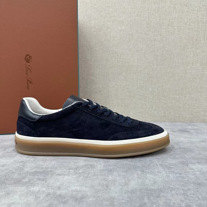 NIGO Loro Piana Men's Lychee Print Spliced Suede Fabric Color Clash Casual Board Shoes #nigo98732