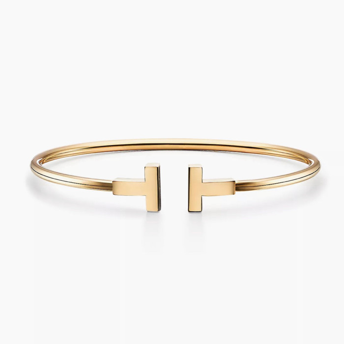 NIGO Tiffany & Co. Women's Men's Fashion Trend Letter Metal Bracelet With Diamond Luxury Temperament Jewelry Accessories Ngvp  #nigo7963
