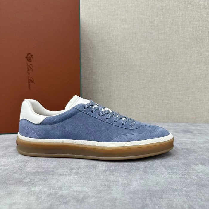 NIGO Loro Piana Men's Lychee Print Spliced Suede Fabric Color Clash Casual Board Shoes #nigo98732