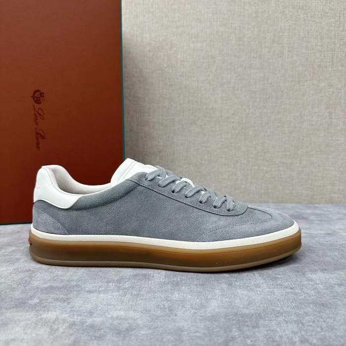 NIGO Loro Piana Men's Lychee Print Spliced Suede Fabric Color Clash Casual Board Shoes #nigo98732