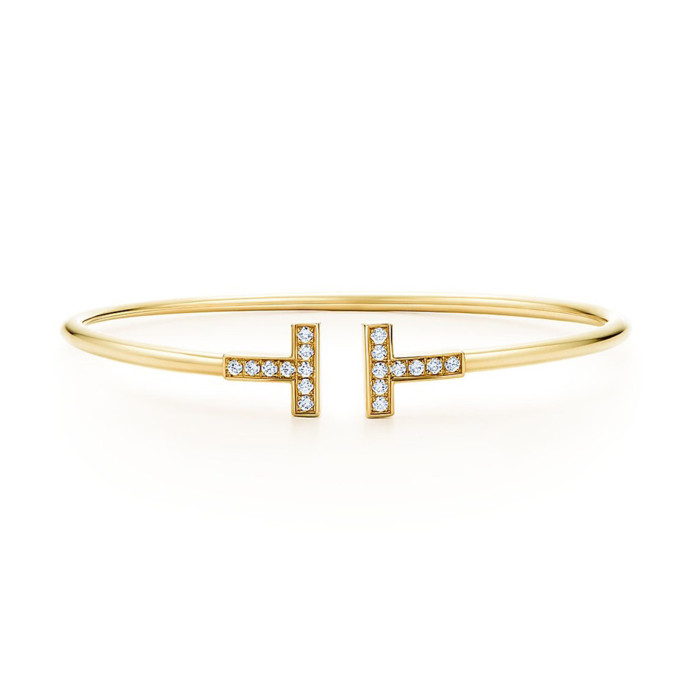NIGO Tiffany & Co. Women's Men's Fashion Trend Letter Metal Bracelet With Diamond Luxury Temperament Jewelry Accessories Ngvp  #nigo7963