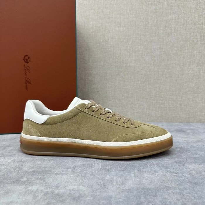 NIGO Loro Piana Men's Lychee Print Spliced Suede Fabric Color Clash Casual Board Shoes #nigo98732