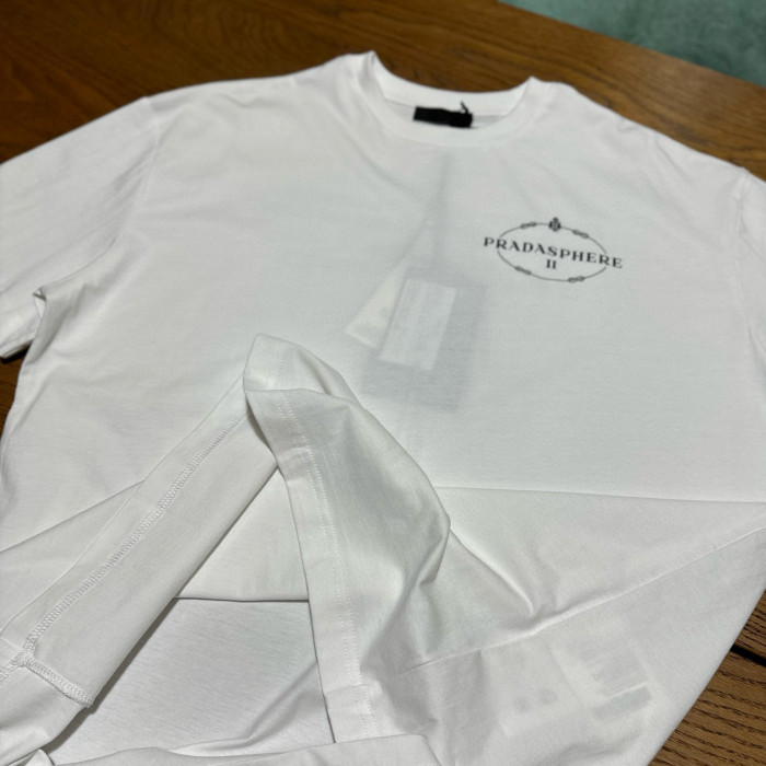 NIGO Prada Men's Women's Spring And Summer Fashion Logo Letters Cotton Solid Color T-shirt Premium Union Jacket Short Sleeve Tops #nigo98724