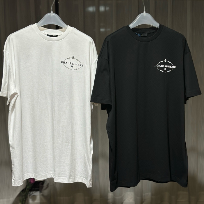 NIGO Prada Men's Women's Spring And Summer Fashion Logo Letters Cotton Solid Color T-shirt Premium Union Jacket Short Sleeve Tops #nigo98724
