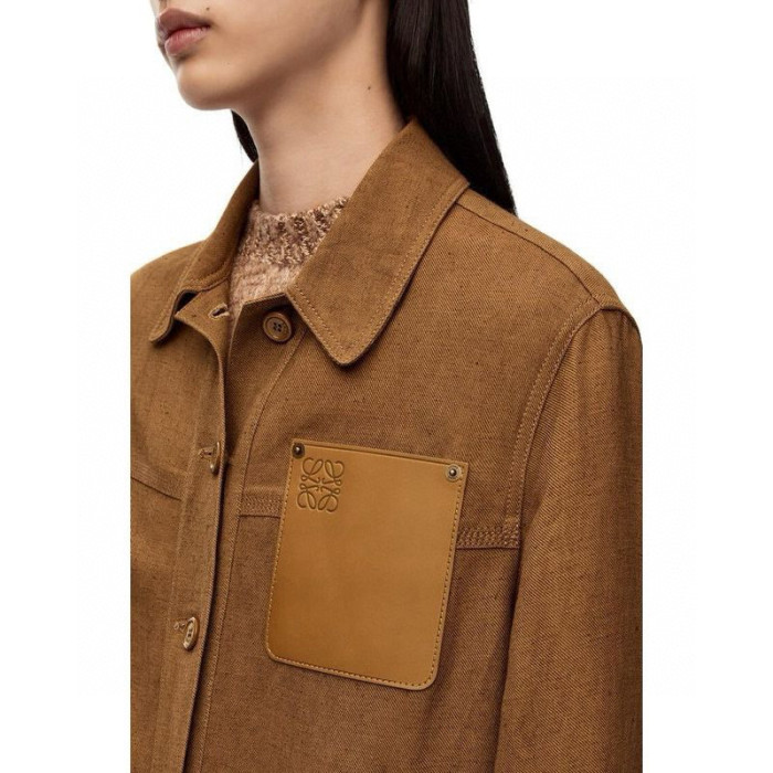 NIGO Loewe Women's Spring and Autumn Solid Color Asymmetric Hem Lapel Single Breasted Long Sleeve Jacket #nigo98736