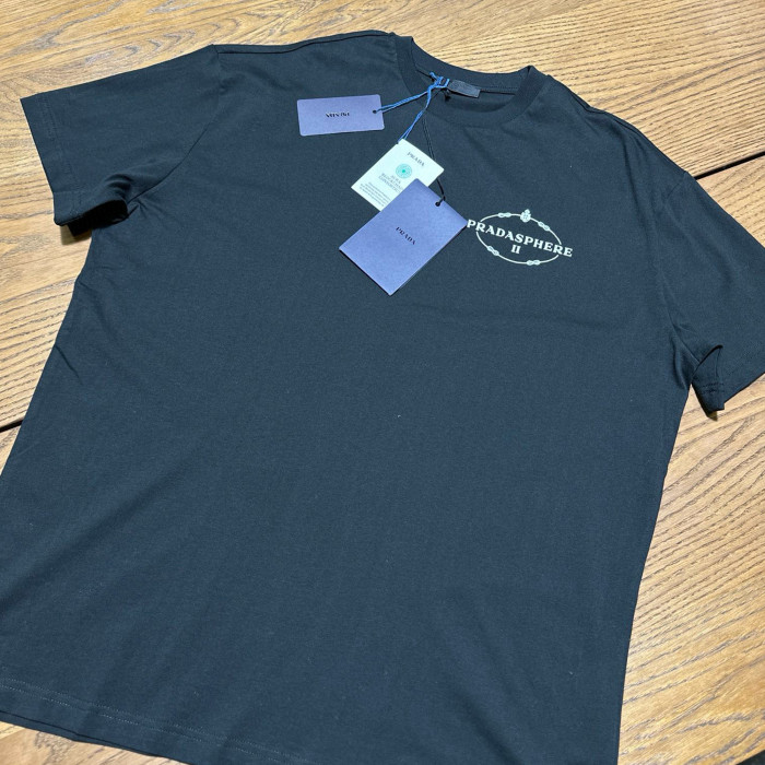 NIGO Prada Men's Women's Spring And Summer Fashion Logo Letters Cotton Solid Color T-shirt Premium Union Jacket Short Sleeve Tops #nigo98724