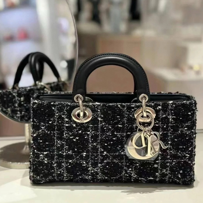 NIGO Dior Women's Spring And Summer Fashion Classic Logo Plaid Metal Accessories Handheld Diagonal Cross Large Capacity Bag #nigo98728
