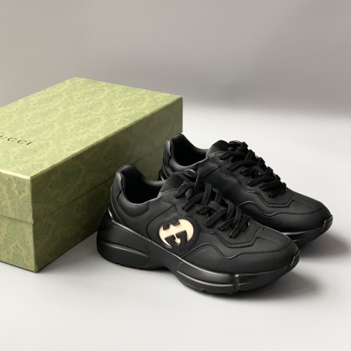 NIGO Gucci Men's And Women's Cartoon Pattern Cowhide Lace Up Low Top Sneakers Shoes #nigo98811