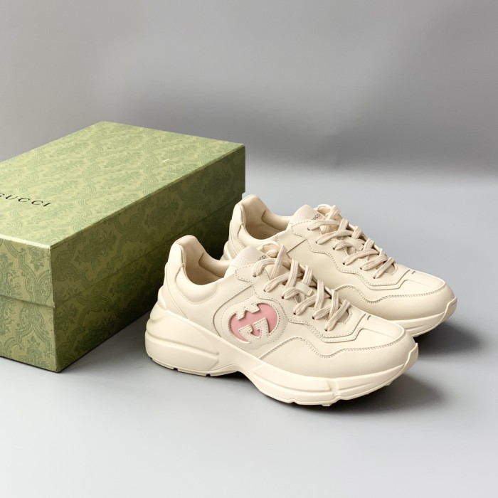 NIGO Gucci Men's And Women's Cartoon Pattern Cowhide Lace Up Low Top Sneakers Shoes #nigo98811
