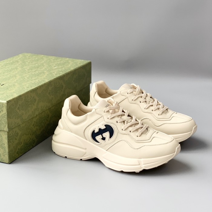 NIGO Gucci Men's And Women's Cartoon Pattern Cowhide Lace Up Low Top Sneakers Shoes #nigo98811