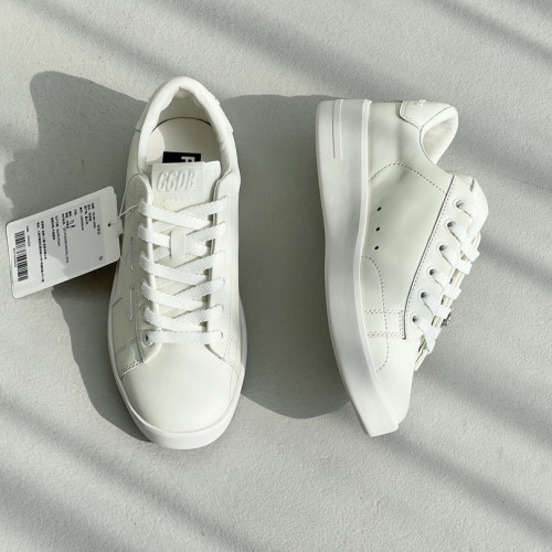NIGO Golden Goose Purestar Men's and Women's White Calfskin Lace Up Flat Low Top Sports Casual Shoes #nigo98795