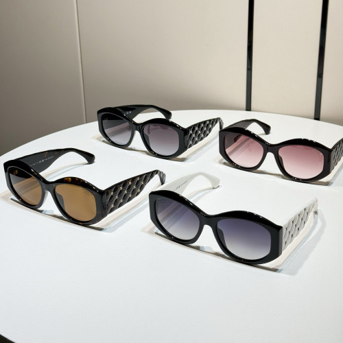 NIGO Chanel Women's Black Diamond Lens Irregularly Shaped Sunglasses Glasses Eyeglasses #nigo98837