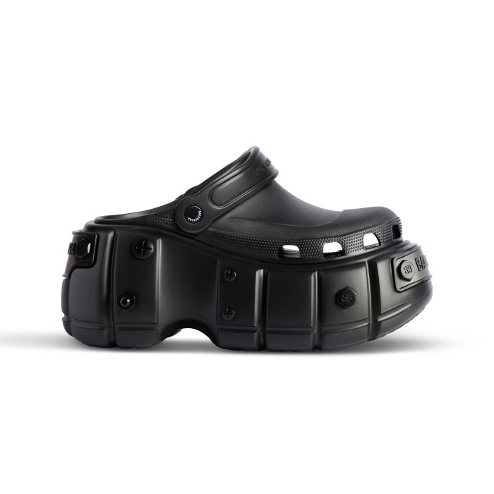 NIGO Balenciaga Metal Punk Platform Muffin Slipper Hole Shoes Increased Shoes #nigo244381