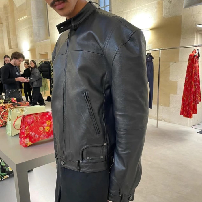NIGO Balenciaga Deconstructed Zip-Up Jacket In Black Ngvp #nigo6682