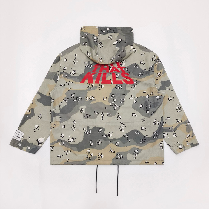 NIGO Gallery Dept Men's Spring And Autumn High Street Fashion Printed Letter Camouflage Rushing Jacket Hooded Loose Casual Jacket  Ngvp #nigo8124