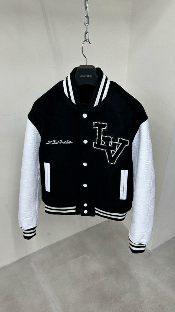 NIGO Louis Vuitton Men's Autumn and Winter Color Blocking Logo Letter Printing Long Sleeve Single Breasted Baseball Jacket #nigo98859