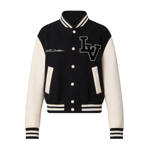 NIGO Louis Vuitton Men's Autumn and Winter Color Blocking Logo Letter Printing Long Sleeve Single Breasted Baseball Jacket #nigo98859