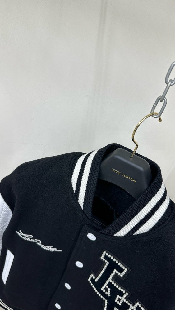 NIGO Louis Vuitton Men's Autumn and Winter Color Blocking Logo Letter Printing Long Sleeve Single Breasted Baseball Jacket #nigo98859