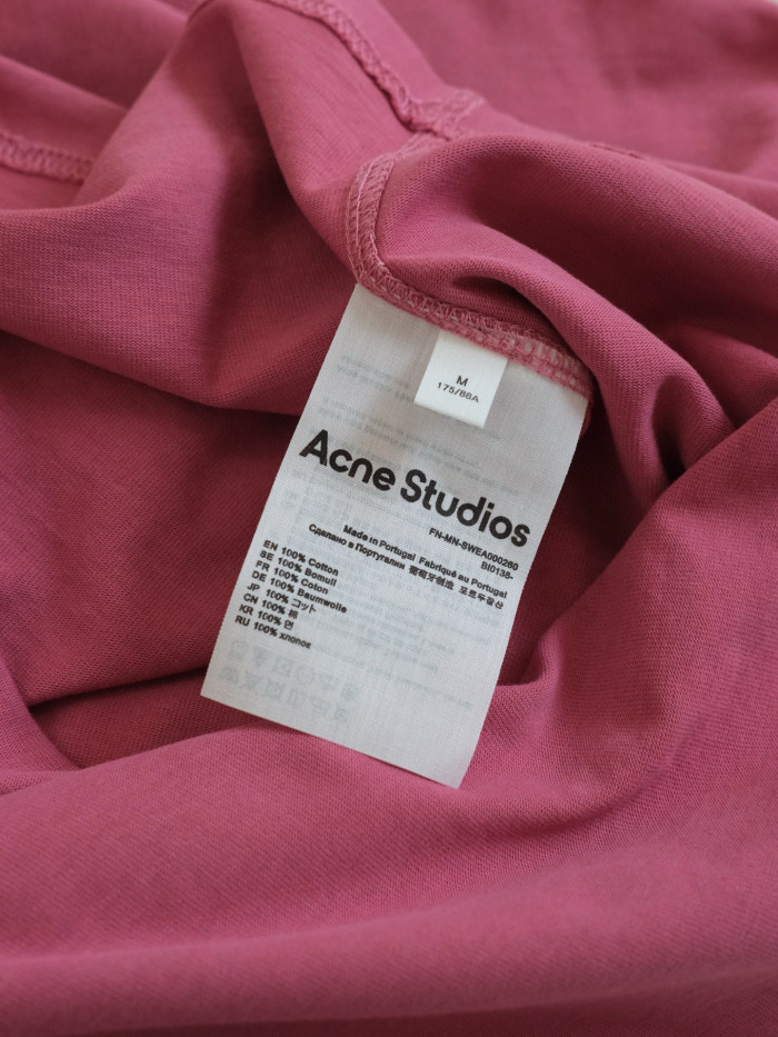 NIGO Acne Studios Men's Summer Solid Color Logo Printed Round Neck Cotton Short Sleeve T-Shirt #nigo98862