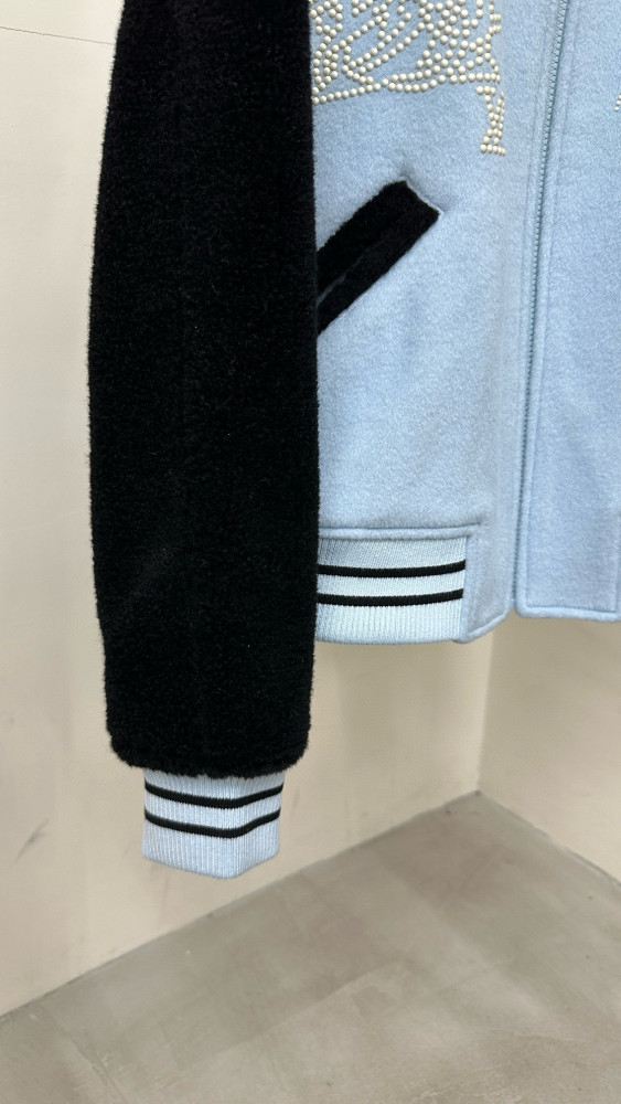 NIGO Louis Vuitton Men's Autumn and Winter Color Blocking Letter Logo Stripe Embroidery Long Sleeve Zipper Jacket #nigo98858