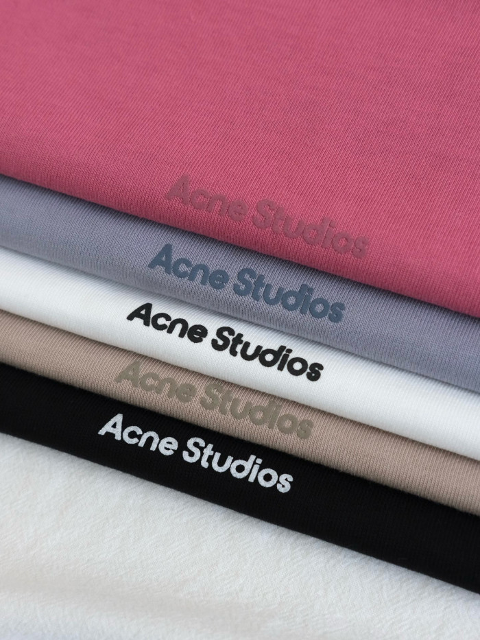 NIGO Acne Studios Men's Summer Solid Color Logo Printed Round Neck Cotton Short Sleeve T-Shirt #nigo98862