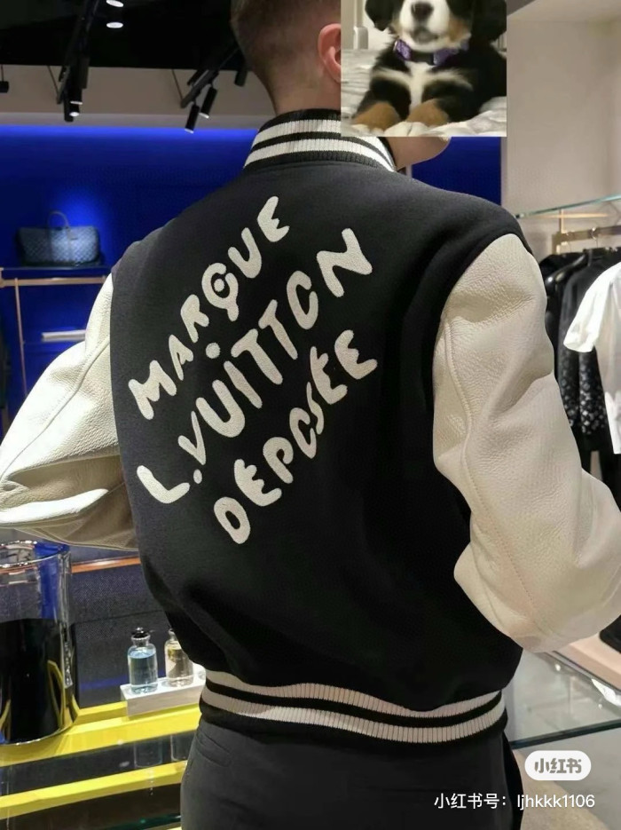 NIGO Louis Vuitton Men's Autumn and Winter Color Blocking Logo Letter Printing Long Sleeve Single Breasted Baseball Jacket #nigo98859