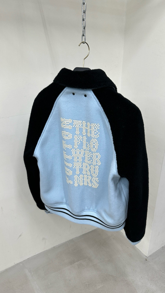 NIGO Louis Vuitton Men's Autumn and Winter Color Blocking Letter Logo Stripe Embroidery Long Sleeve Zipper Jacket #nigo98858