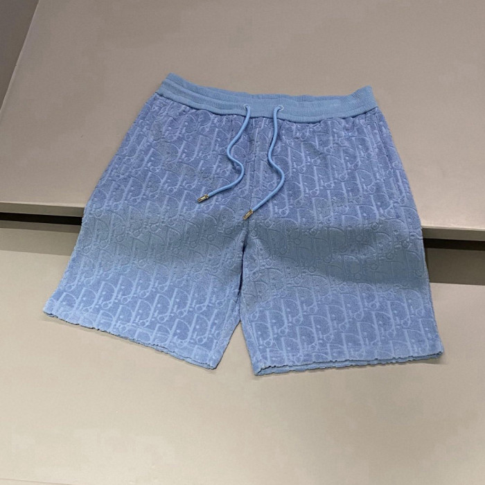 NIGO Dior Men's Summer Monogrammed Jacquard Solid Color Lace-Up Shorts Pants #nigo98871
