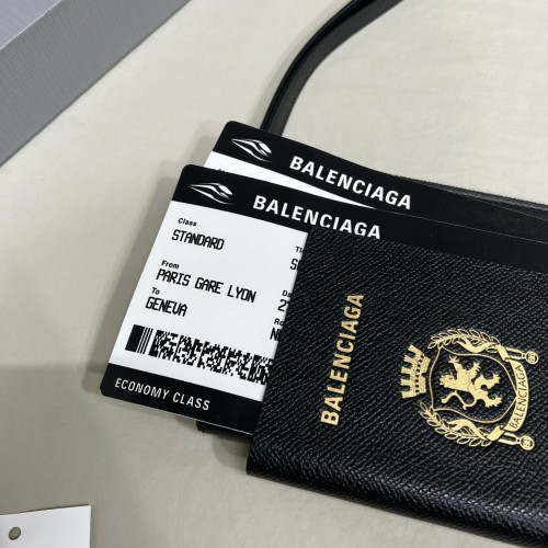 NIGO Balenciaga Black Gold Luxury Leather Passport Case Bag  Bags #nigo98333