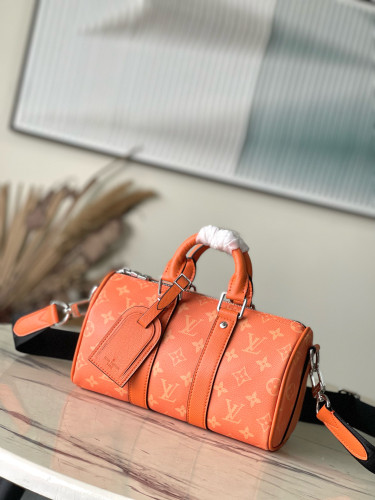 NIGO Louis Vuitton Men's  Keepall Bandoulière 25 Classic Old Flower Adjustable Removable Strap Leather Shoulder Crossbody Handbag Bag Bags #nigo98932