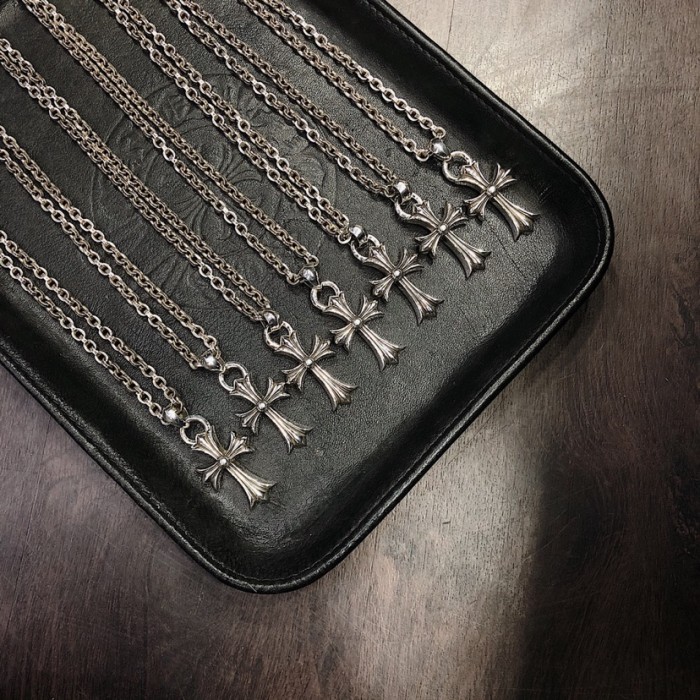 NIGO Chrome Men's Cross Silver Color Collar Chain Necklace Jewelry #nigo98941
