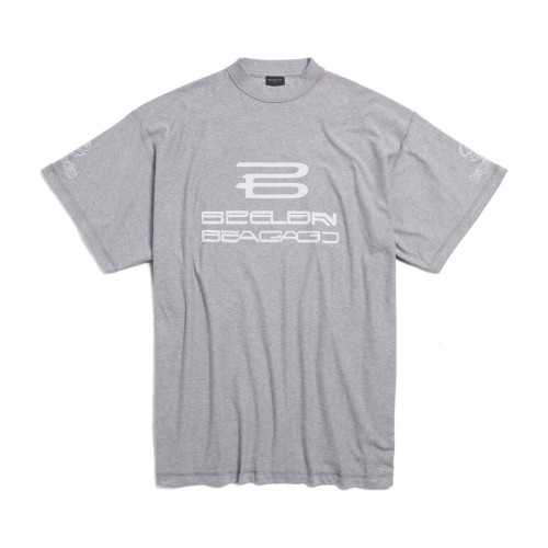 NIGO Balenciaga Men's Summer Do-Over Letter Printed Plain Knit Cotton Round Neck Short Sleeve T-Shirt #nigo98971