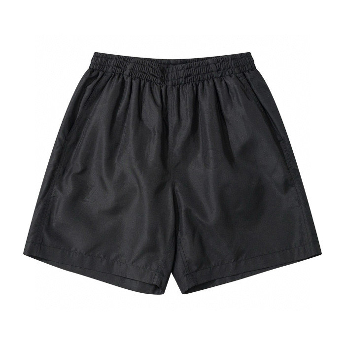 NIGO Louis Vuitton Men's Summer Solid Color Logo Full Print Drawstring Elastic Waist Casual Shorts Pants #nigo98982