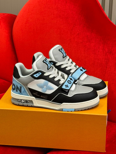 NIGO Louis Vuitton Men's LV Trainer Sneaker Fw24 Velcro Low Top Shoes #nigo99128