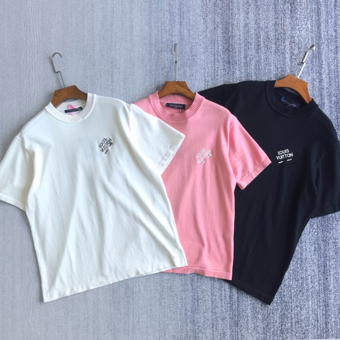 NIGO Louis Vuitton Men's Summer Embroidered Logo Round Neck Cotton Short Sleeve T-Shirt #nigo99122